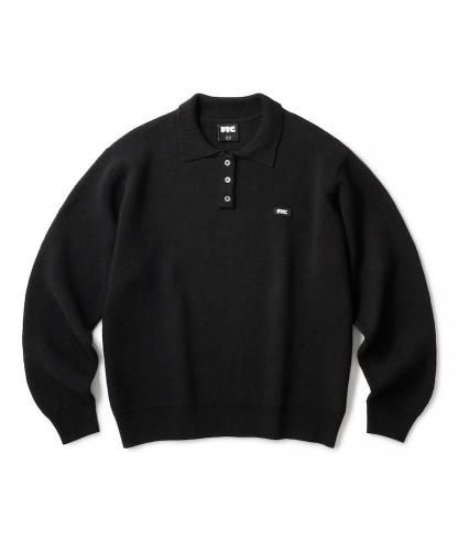 <img class='new_mark_img1' src='https://img.shop-pro.jp/img/new/icons5.gif' style='border:none;display:inline;margin:0px;padding:0px;width:auto;' />FTC KNIT POLO SWEATER BLACK<p/>
