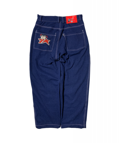 <img class='new_mark_img1' src='https://img.shop-pro.jp/img/new/icons5.gif' style='border:none;display:inline;margin:0px;padding:0px;width:auto;' />TELEVISI STAR  EROS PANTS DENIM TVS WAIST WASHED NAVY <p/>