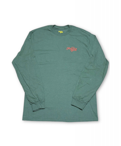 <img class='new_mark_img1' src='https://img.shop-pro.jp/img/new/icons5.gif' style='border:none;display:inline;margin:0px;padding:0px;width:auto;' />FEEL SO GOOD FLOWING OG LOGO LONG SLEEVE TEE GREEN<p/>