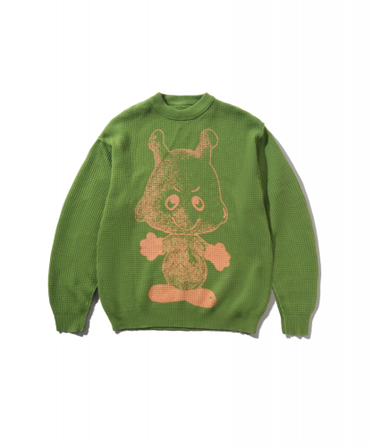 <img class='new_mark_img1' src='https://img.shop-pro.jp/img/new/icons5.gif' style='border:none;display:inline;margin:0px;padding:0px;width:auto;' />BUTTERGOODS  NEWCOMER REVERSIBLE KNIT SWEATER GRASS</p>