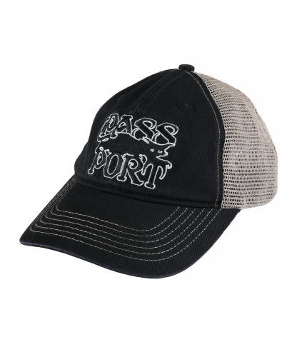 <img class='new_mark_img1' src='https://img.shop-pro.jp/img/new/icons5.gif' style='border:none;display:inline;margin:0px;padding:0px;width:auto;' />PASS~PORT SLINKIN' LEAGUES TRUCKER  WASHED BLACK<p/>