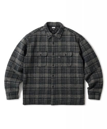 <img class='new_mark_img1' src='https://img.shop-pro.jp/img/new/icons5.gif' style='border:none;display:inline;margin:0px;padding:0px;width:auto;' />FTC QUILTED LINED PLAID NEL SHIRT BLACK<p/>