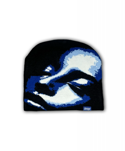 <img class='new_mark_img1' src='https://img.shop-pro.jp/img/new/icons5.gif' style='border:none;display:inline;margin:0px;padding:0px;width:auto;' />DAMAGE  DESA BEANIE BLACK/ BLUE<p/>
