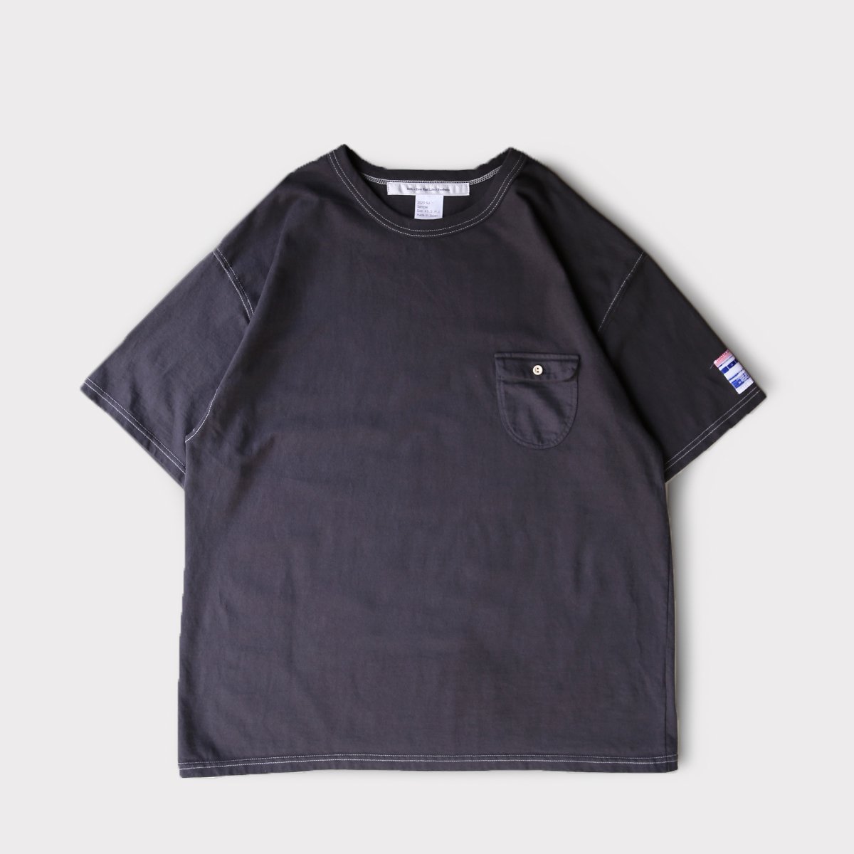 Touki Button no Poke Tee Flag Sop Ver.  Charcoalgray