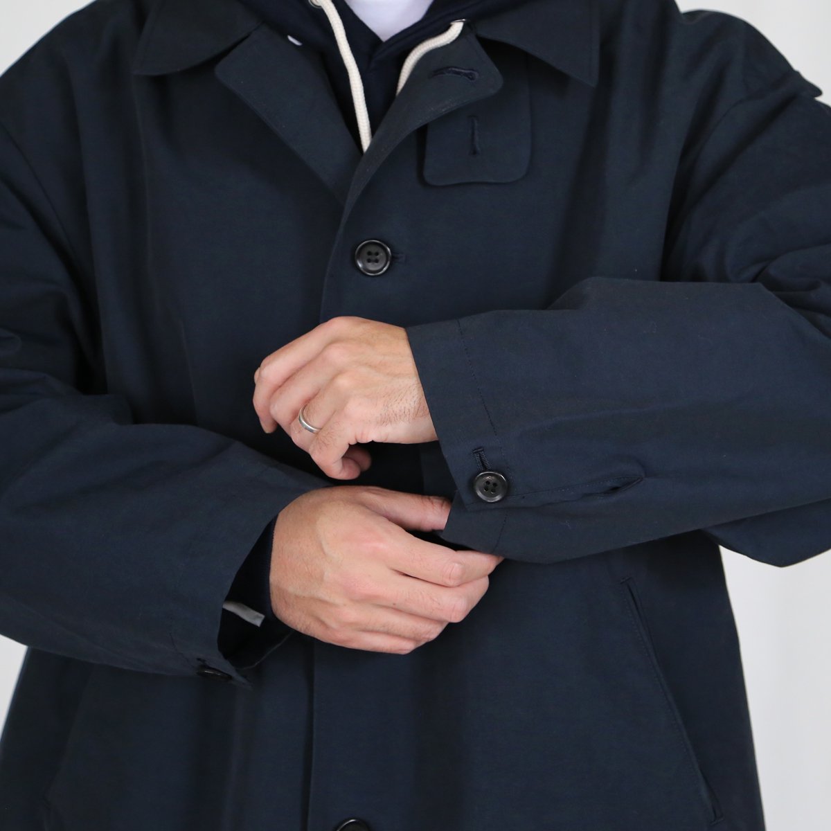 Grand Sakura Coat Navy - EEL Products Online Store