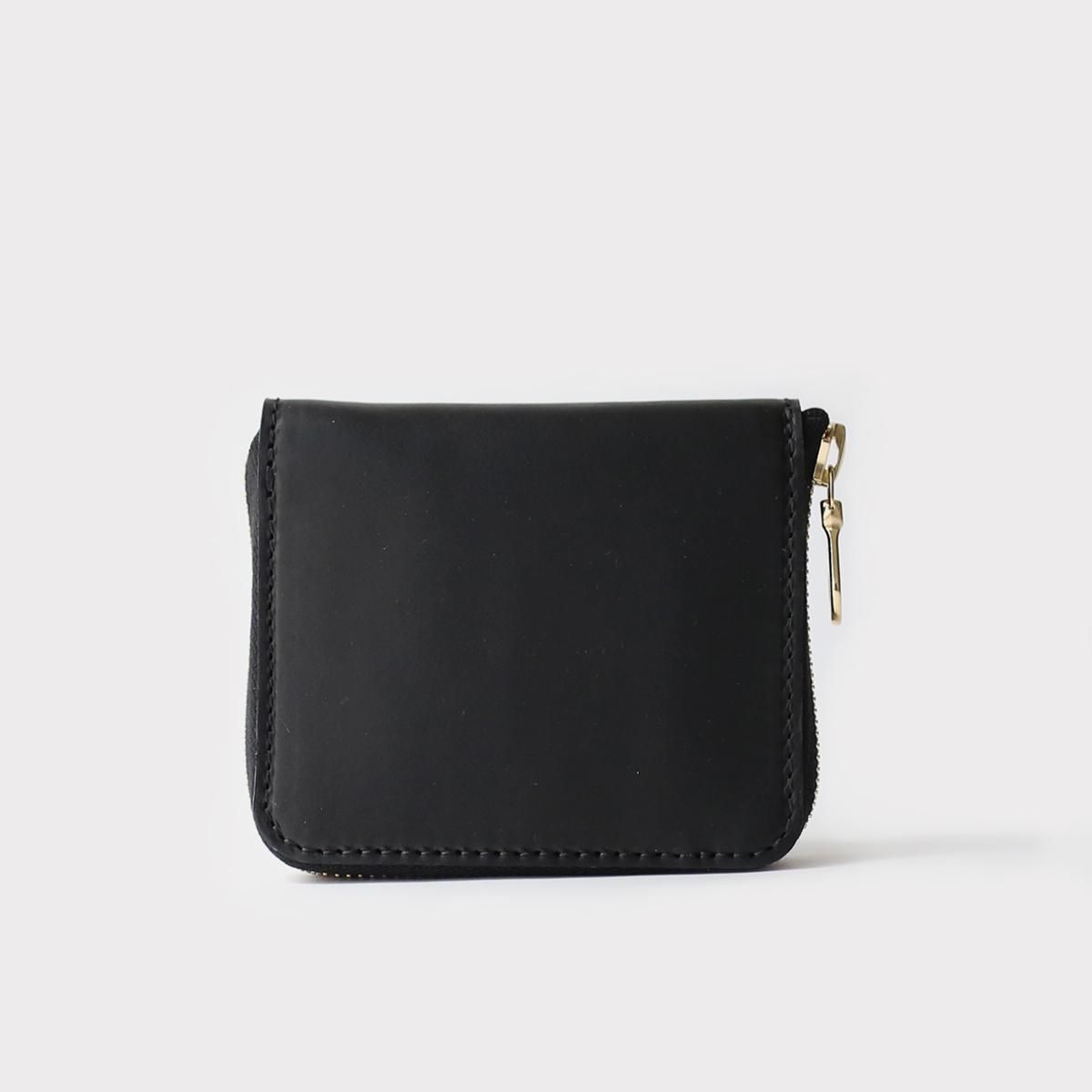 Tochca Guidi Round Zip Wallet S  Black