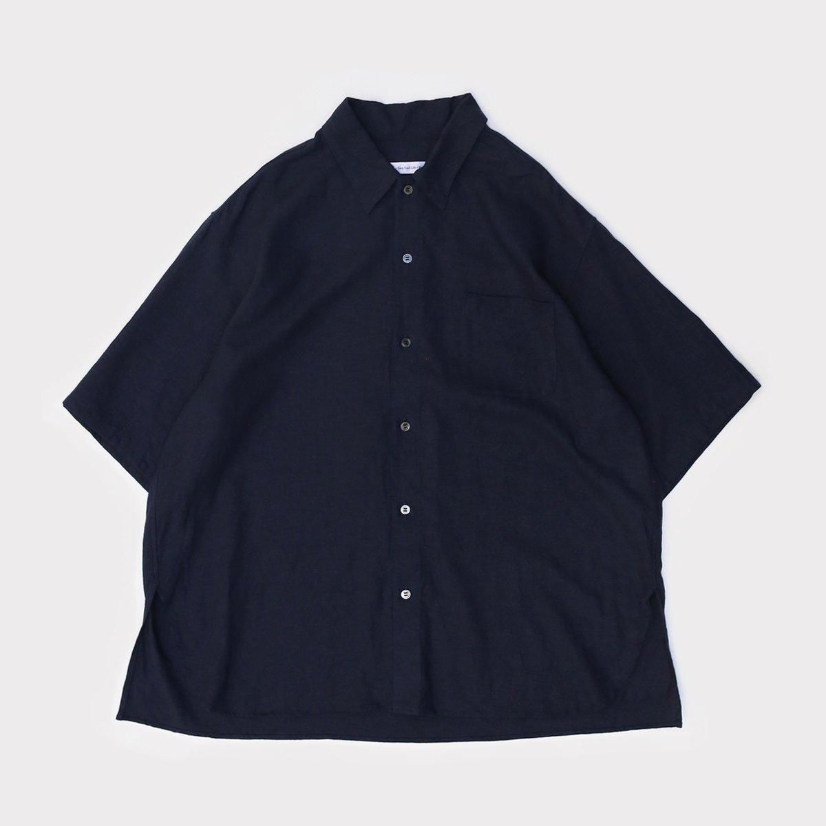 【美品】EEL Home Party 日本製 ラウンドカラー シャツ 白無地 ホワイト 【EL.FO URBAN WORKS(エルフォアーバンワークス