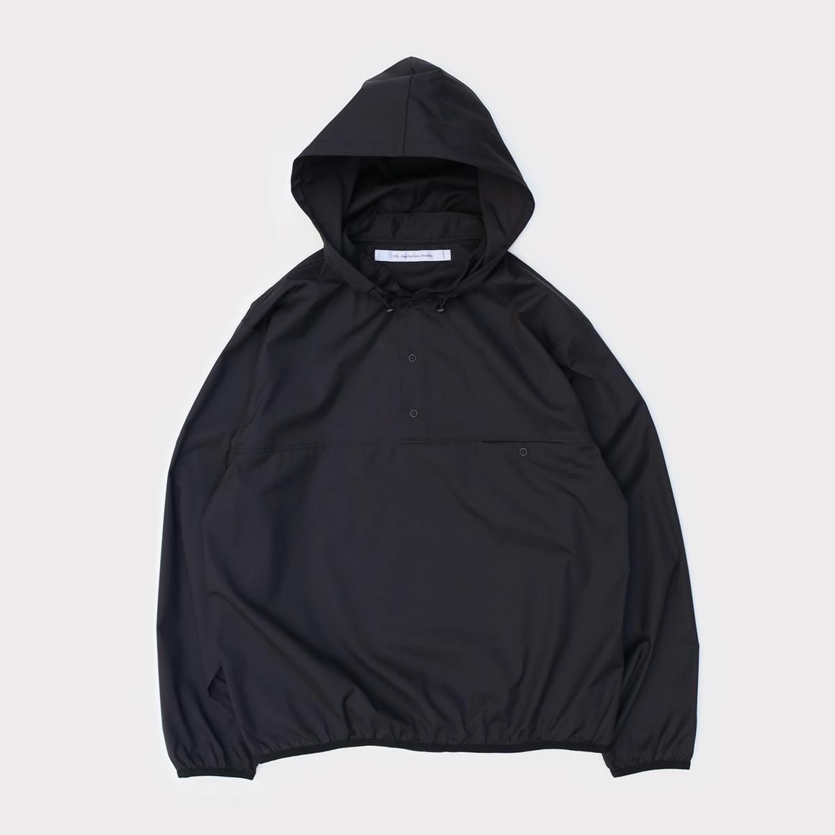 Snap Yururi Hoodie  Black