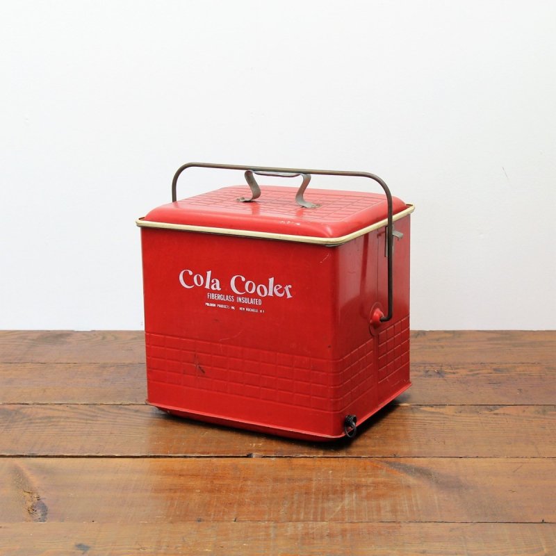 ＃9768 1950年代 アメリカ ヴィンテージ cola cooler コーラクーラー クーラーボックス 赤 キャンプクーラー アウトドア