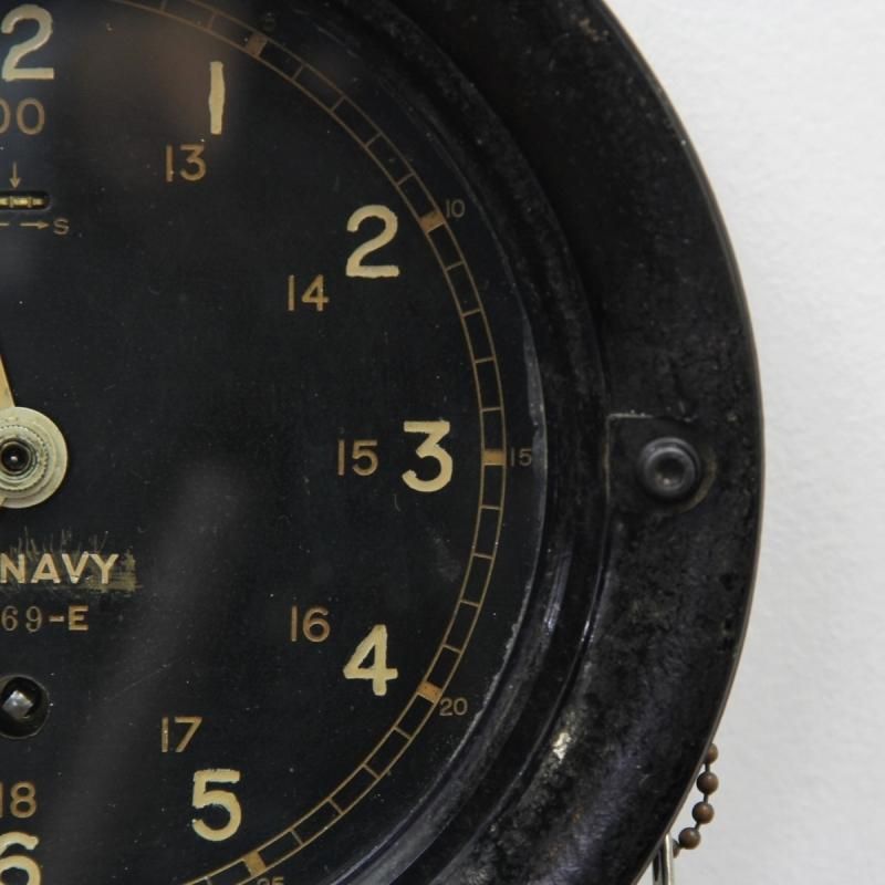 9186 アンティーク U.S.NAVY DECK CLOCK デッキクロック 米海軍