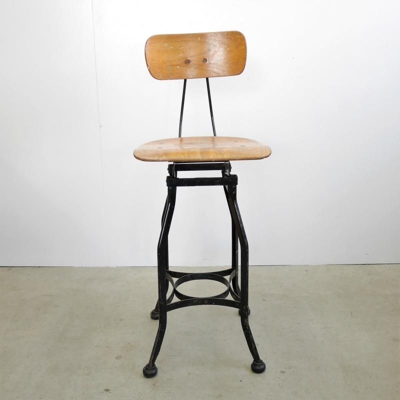 美品 トレドチェアドラフティングスツール▪️1940年代トレド製図用