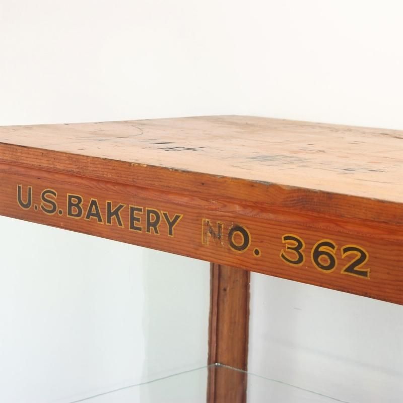 2399 アメリカ アンティーク 1920's 木製ガラスショーケース