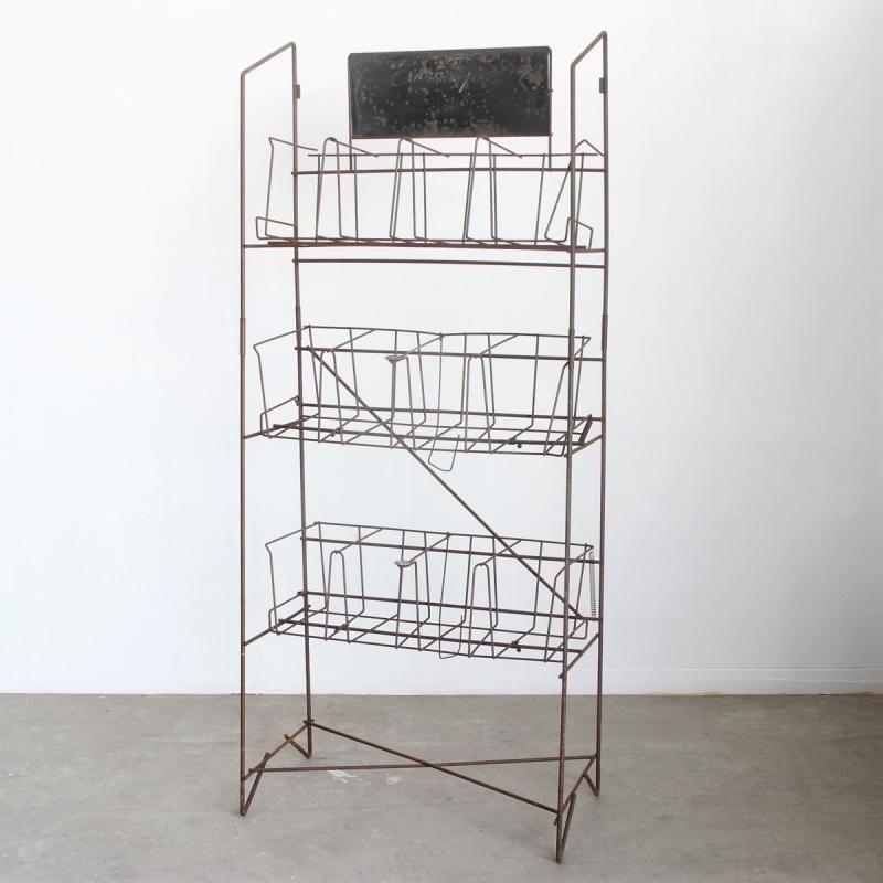 2408 アメリカ アンティーク ワイヤーラック 鉄製 Rack シャビー フラワーディスプレイ 花台 ガーデニング 小物収納 店舗什器 アメリカのヴィンテージ アンティークの家具 雑貨 什器の販売 通販 ローズボールアンティークス 2408 アメリカ アンティーク ワイヤーラック 鉄製 Rack シャビー フラワーディスプレイ 花台 ガーデニング 小物収納 店舗什器 アメリカのヴィンテージ アンティークの家具 雑貨 什器の販売 通販 ローズボールアンティークス