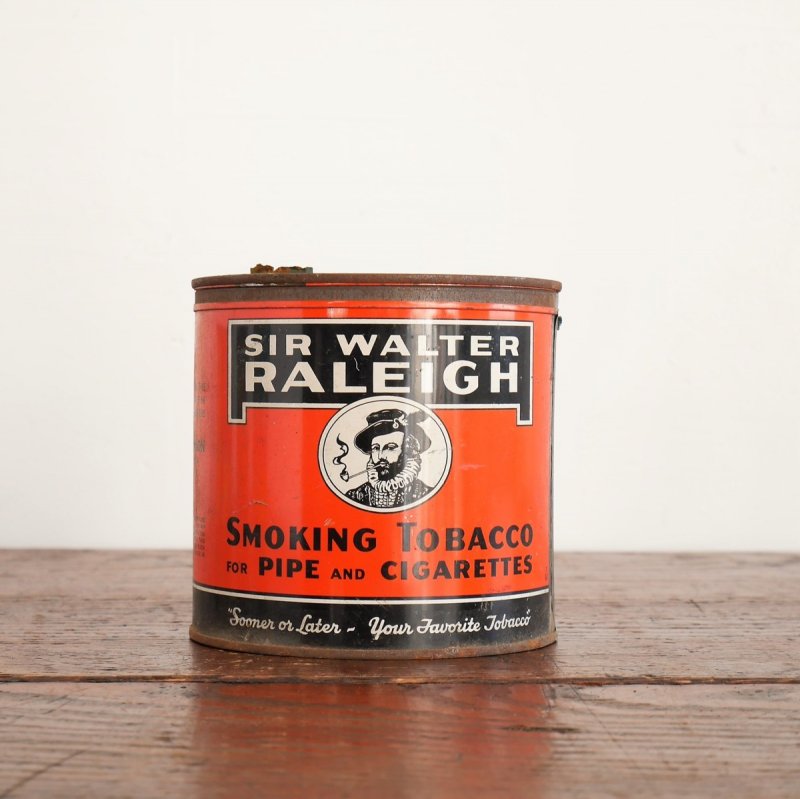 2987 アメリカ 1950ｓ ヴィンテージ タバコ缶 SIR WALTER RALEIGH