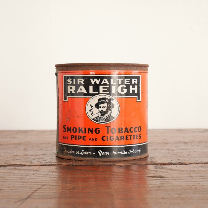 #2987 アメリカ 1950ｓ ヴィンテージ タバコ缶 SIR WALTER 