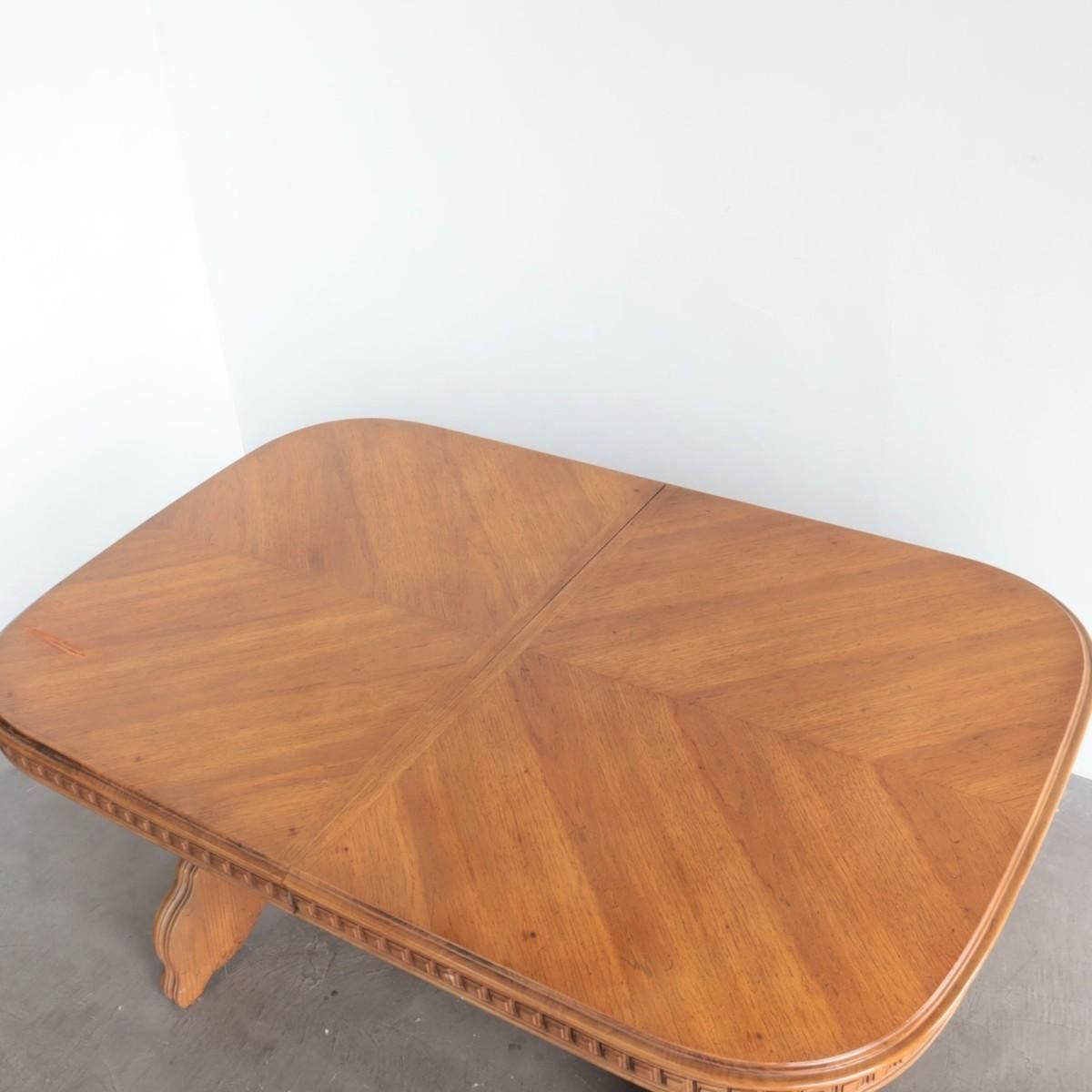 USアメリカ製ヴィンテージ家具ダイニングテーブル ダイニングテーブルセット 6人掛け 8人掛け も可 伸長式 角型