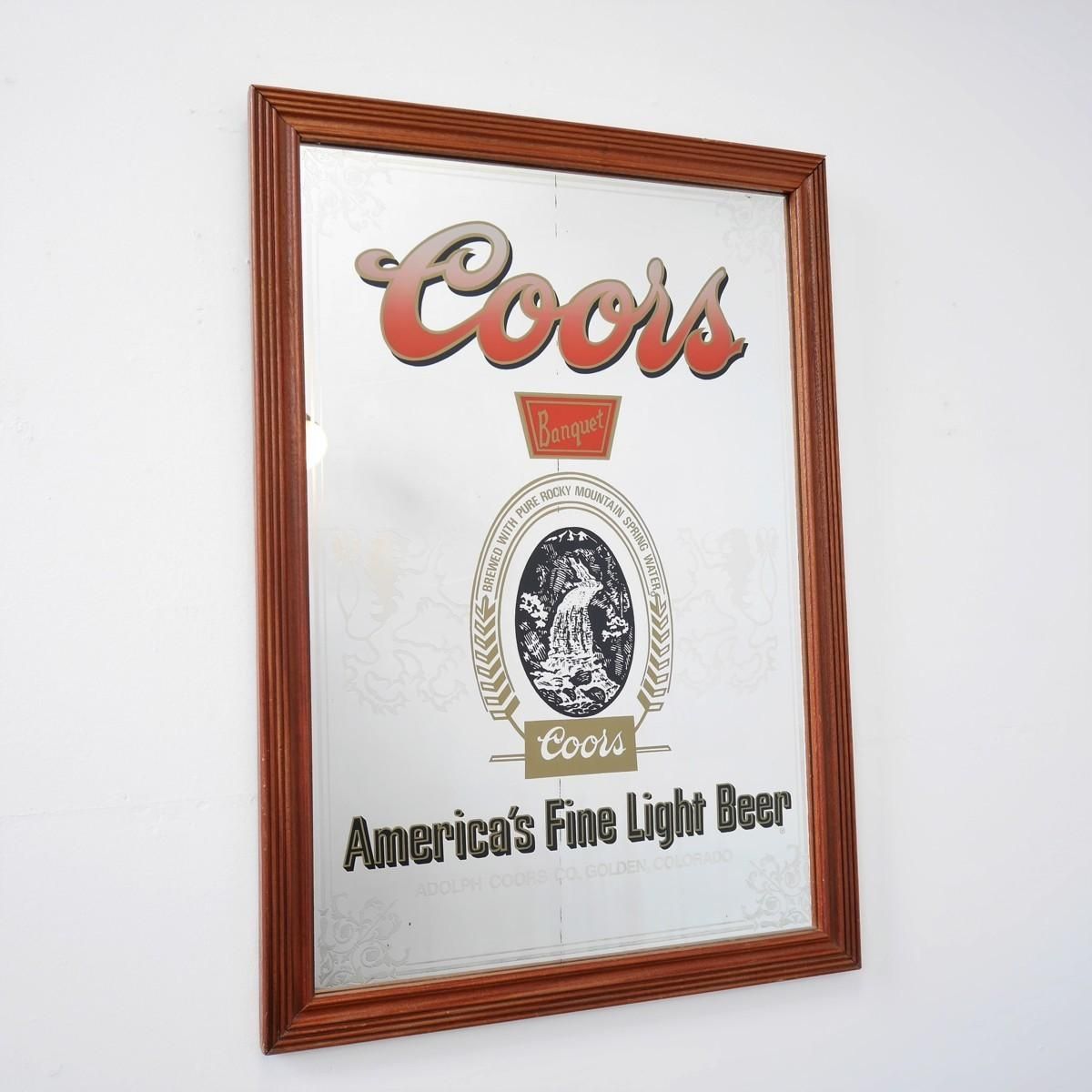 Coors パブミラー　アンティーク　クアーズ　アメリカ　ビンテージ　雑貨 Coors パブミラーアンティーククアーズアメリカビンテージ雑貨