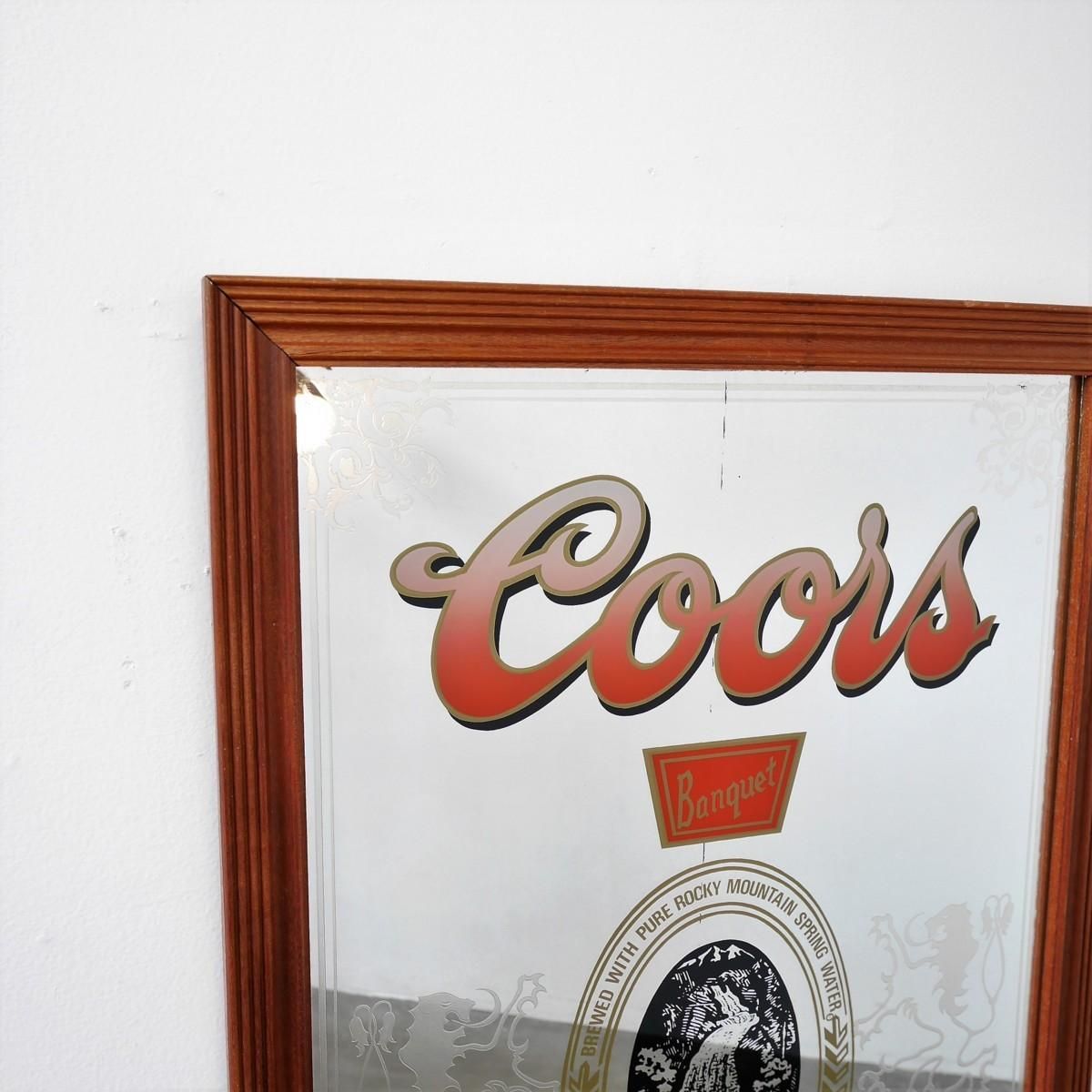 Coors パブミラー　アンティーク　クアーズ　アメリカ　ビンテージ　雑貨 Coors パブミラーアンティーククアーズアメリカビンテージ雑貨