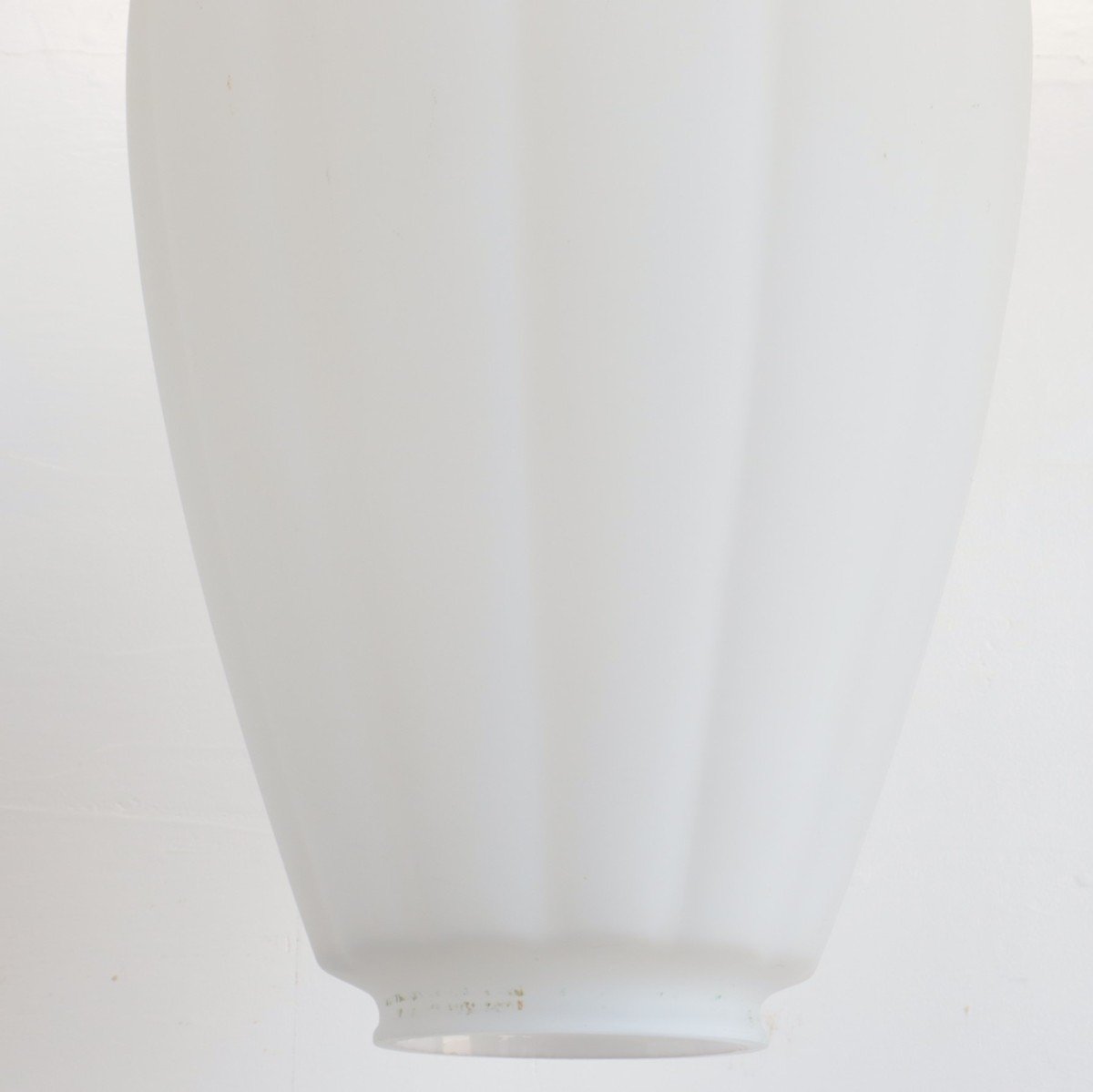 3859 アメリカ アンティーク照明 ミルクガラスシェード ペンダントランプ 吊り下げ カフェ ヴィンテージ -ローズボールアンティークス