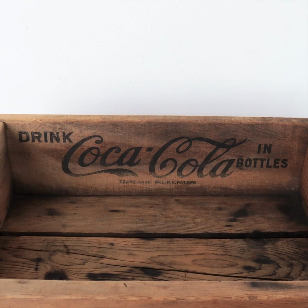 Coca-Cola レトロ木製収納ボックス　コカ・コーラ　木箱　アンティーク コカコーラのアンティーク木箱 | ブリキのおもちゃ＆アンティーク TOY