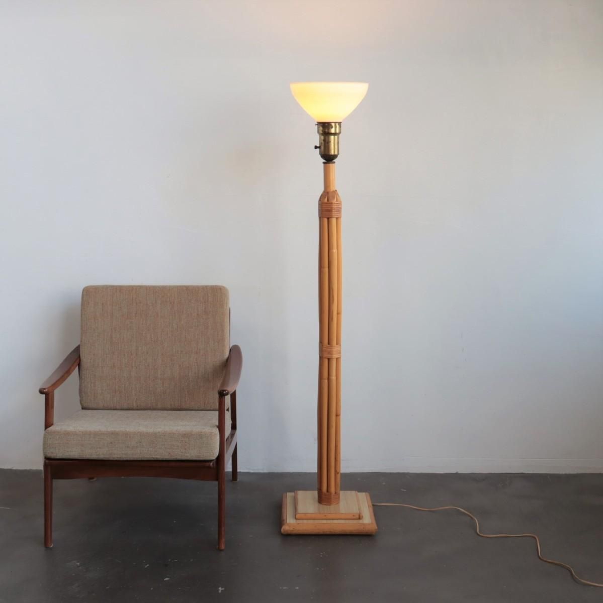 ラタンランプ　アメリカ　ビンテージ ラタンランプアメリカビンテージ