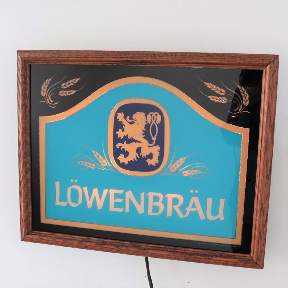 正規 LOWENBRAU ローベンブロイ 吊り看板 ディスプレイ サイン | www