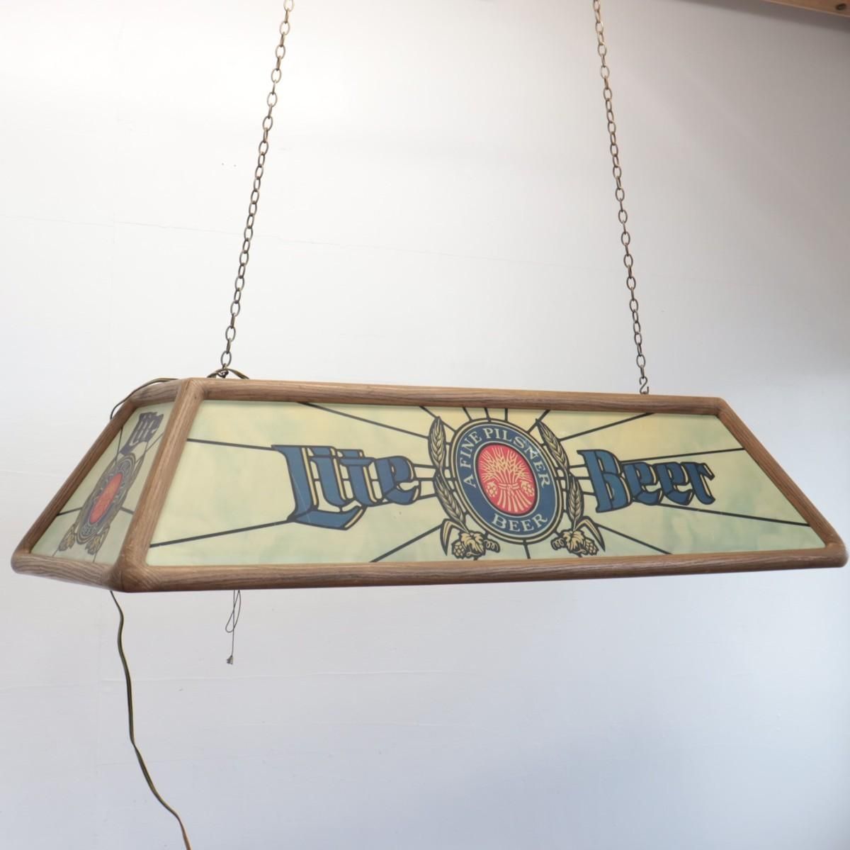 3359 アメリカ ヴィンテージ 【Miller Lite】 プールバーランプ 照明