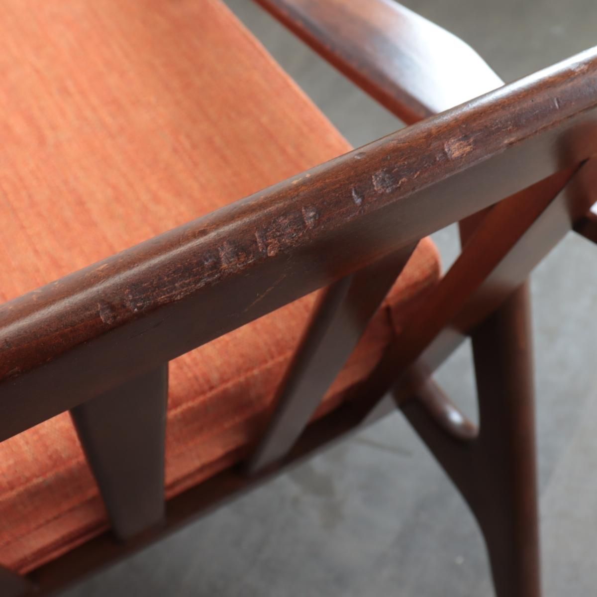 ビンテージ　シングルソファー　シンプル　ミッドセンチュリー アメリカ ヴィンテージ シングルソファー ミッドセンチュリー リメイク