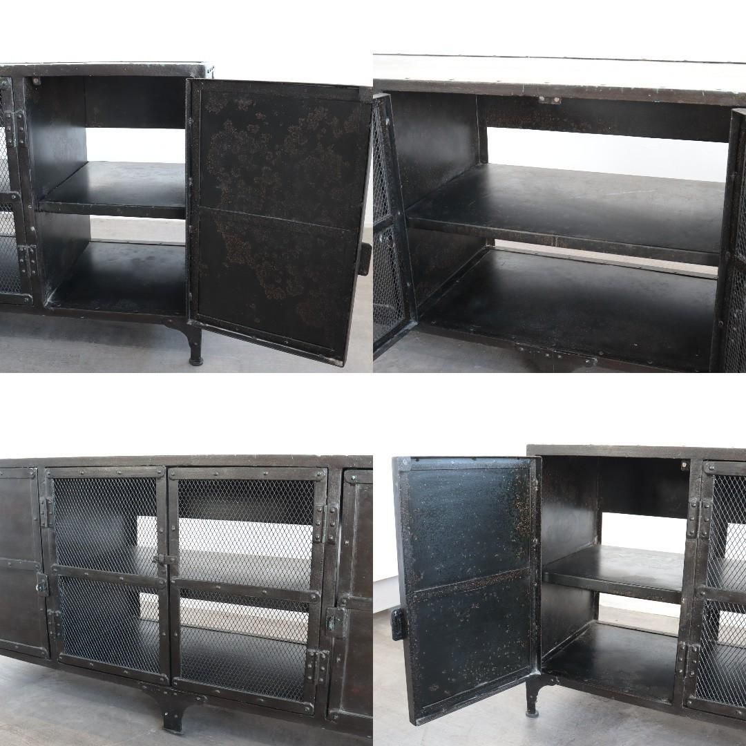 4032 アメリカ ヴィンテージ キャビネット サイドボード メタル