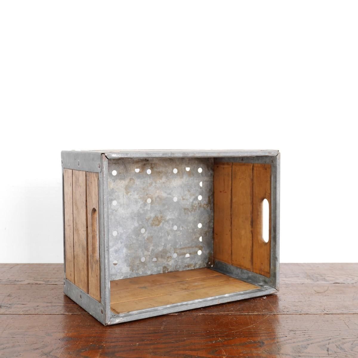 アメリカ 1960年代 ヴィンテージ 運搬箱 木箱 Milk Crate ミルク