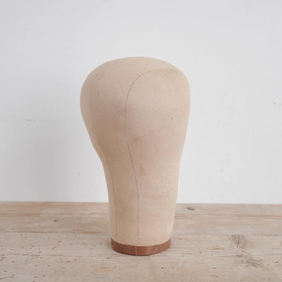 19世紀ハットディスプレイ彫刻木製マネキンヘッド　パリアンティーク当時物 19世紀ハットディスプレイ彫刻木製マネキンヘッド パリ