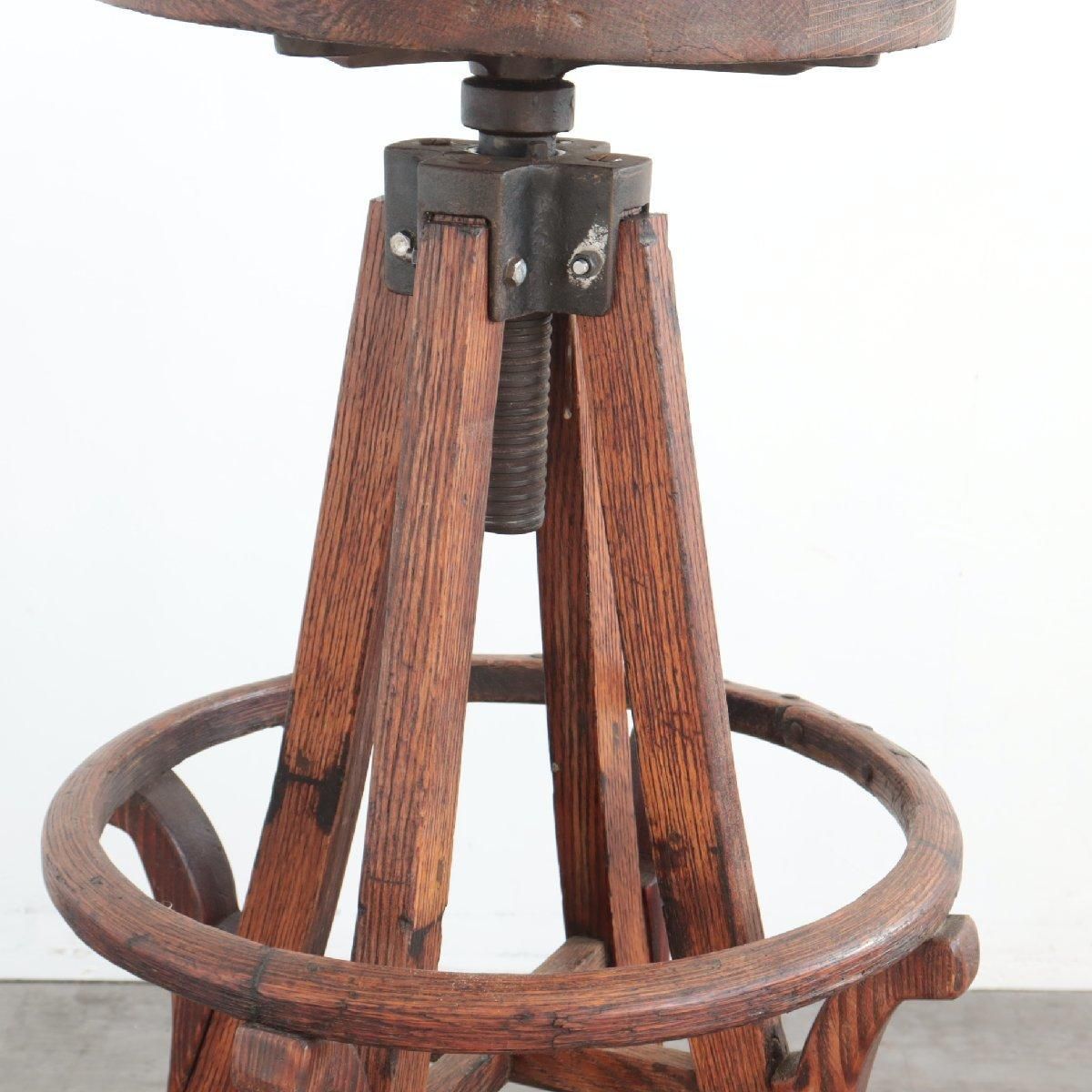 4460 アメリカ アンティーク 20s-30s ハイスツール カウンター