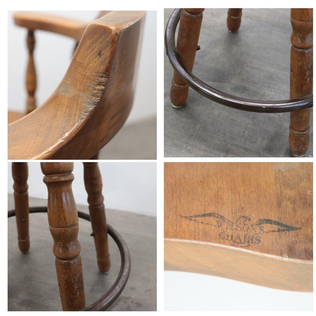 4568 アメリカ ヴィンテージ Wilsons Chair バーチェア