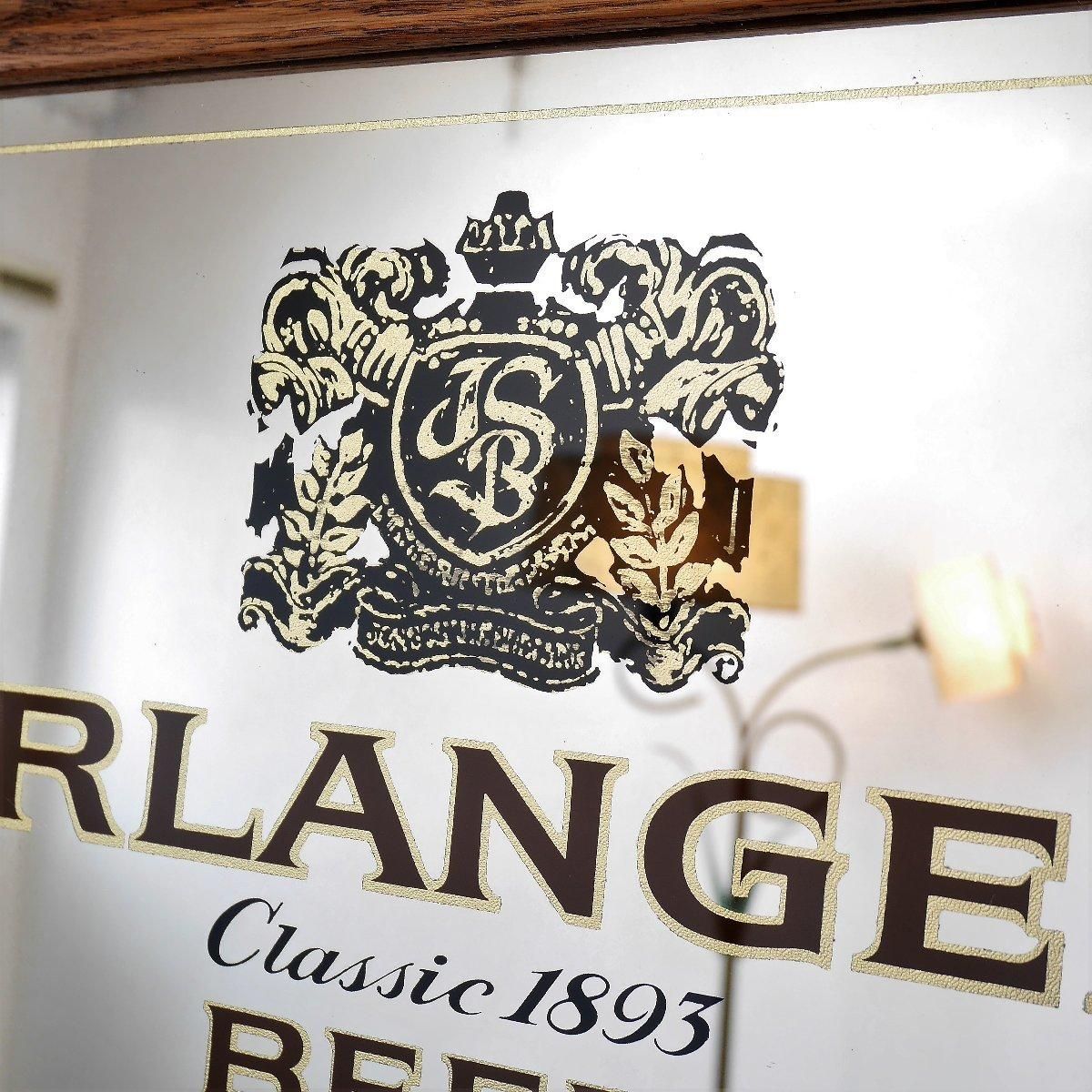 4602 アメリカ ヴィンテージ パブミラー ERLANGER BEER ビール 額装