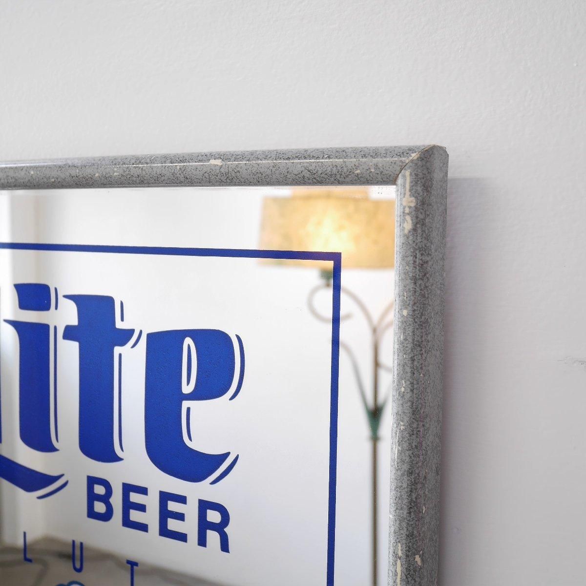 4610 アメリカ ヴィンテージ パブミラー Lite BEER ビール 額装