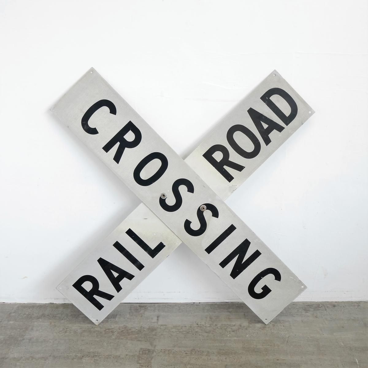 Vintage Railroad Crossing Sign/アメリカ 踏切 看板