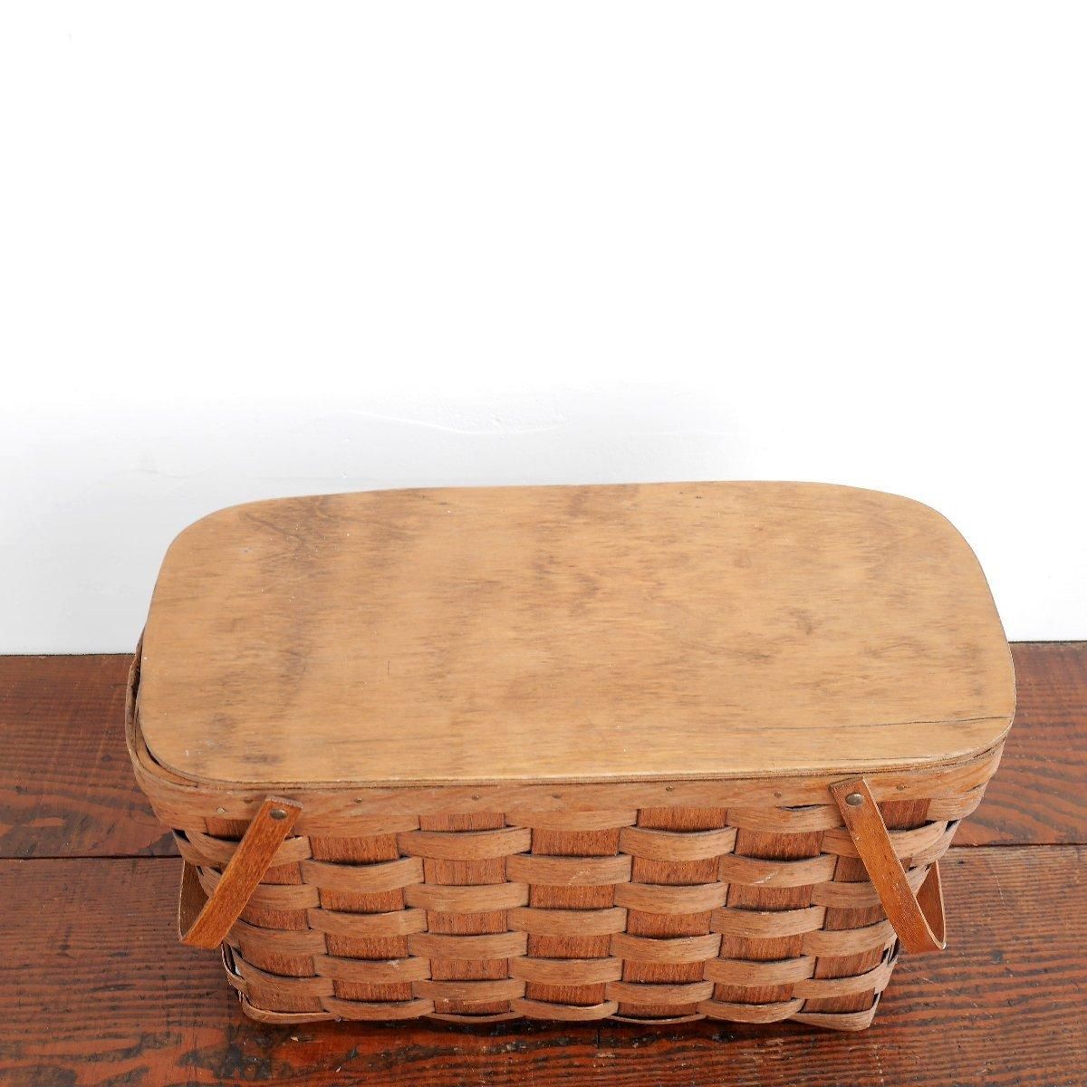 Basket Ville ヴィンテージバスケット 4674 アメリカ ヴィンテージ ピクニックバスケット BASKET VILLE