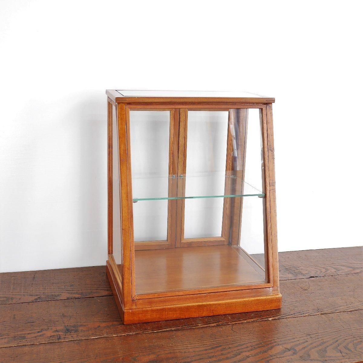 アメリカ アンティーク 飾り棚 ショーケース 卓上ガラスケース 店舗