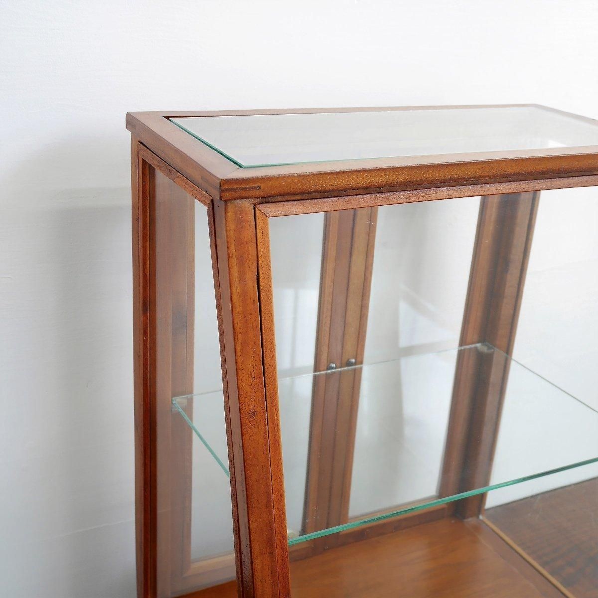 【東京都内23区配送無料】アンティーク　ガラス　テーブル　飾り棚　什器　イギリス 東京都内23区配送無料】アンティーク ガラス テーブル 飾り棚 什器