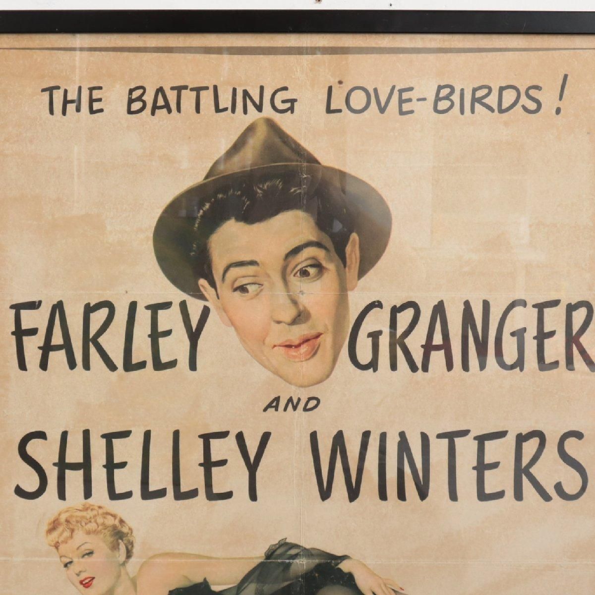 アメリカ ヴィンテージ 50s 額装 ポスター 映画 ディスプレイ