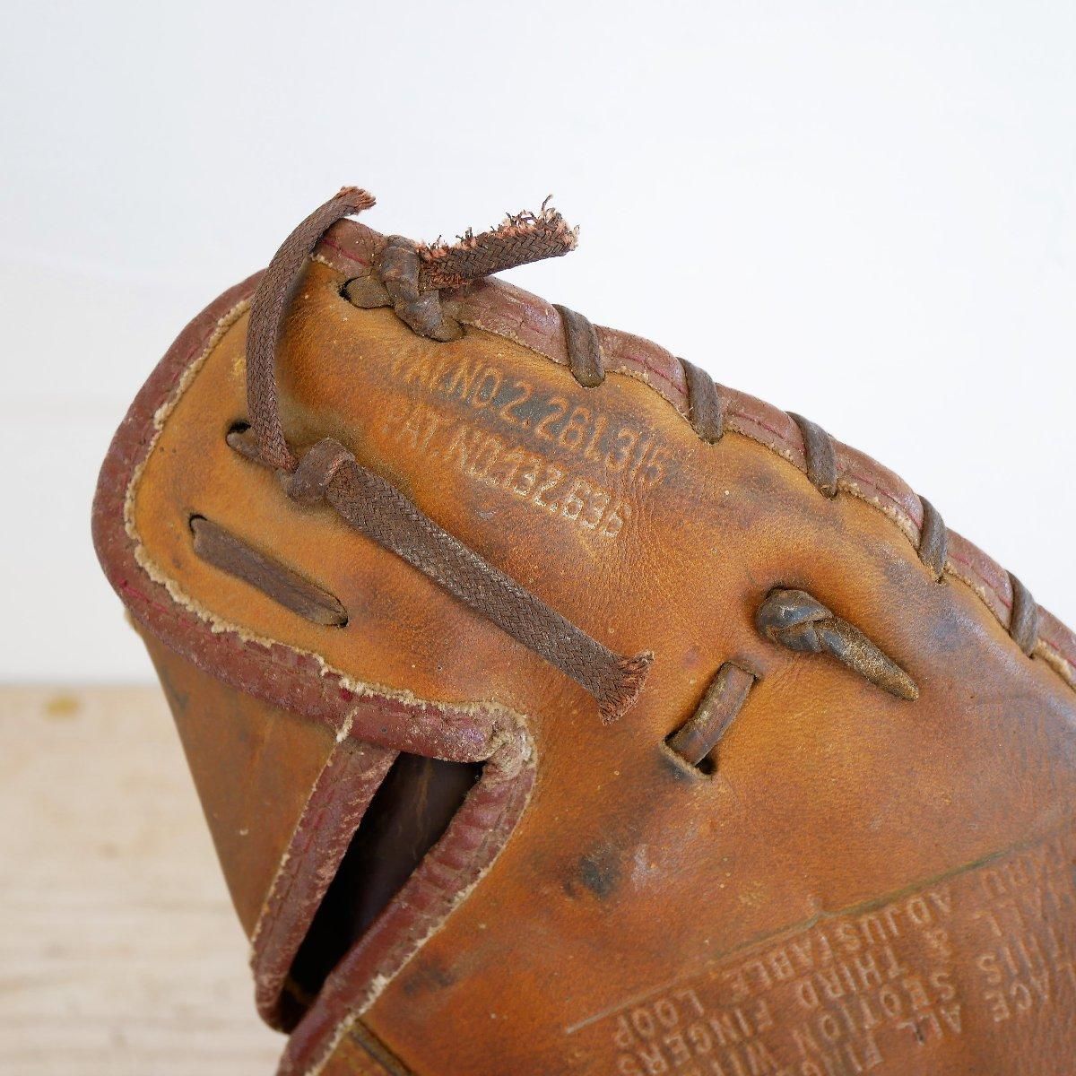 貴重！40's〜50's OLDアメリカアンティーク野球グローブ本革USAレザー 貴重！40's〜50's OLDアメリカアンティーク野球グローブ本革USAレザー
