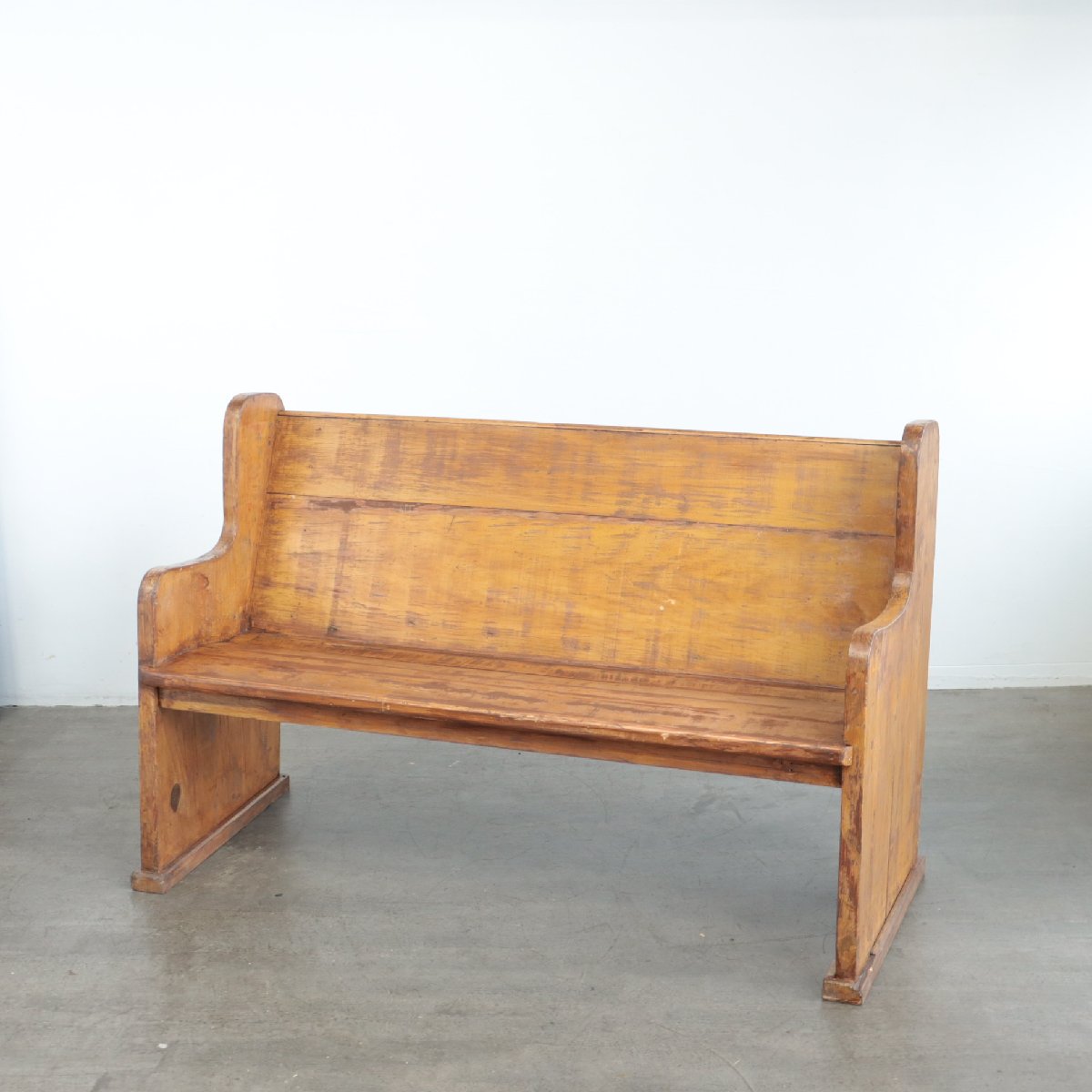 アンティーク チャーチベンチ アメリカ ベンチ 木製 長椅子 チェア 