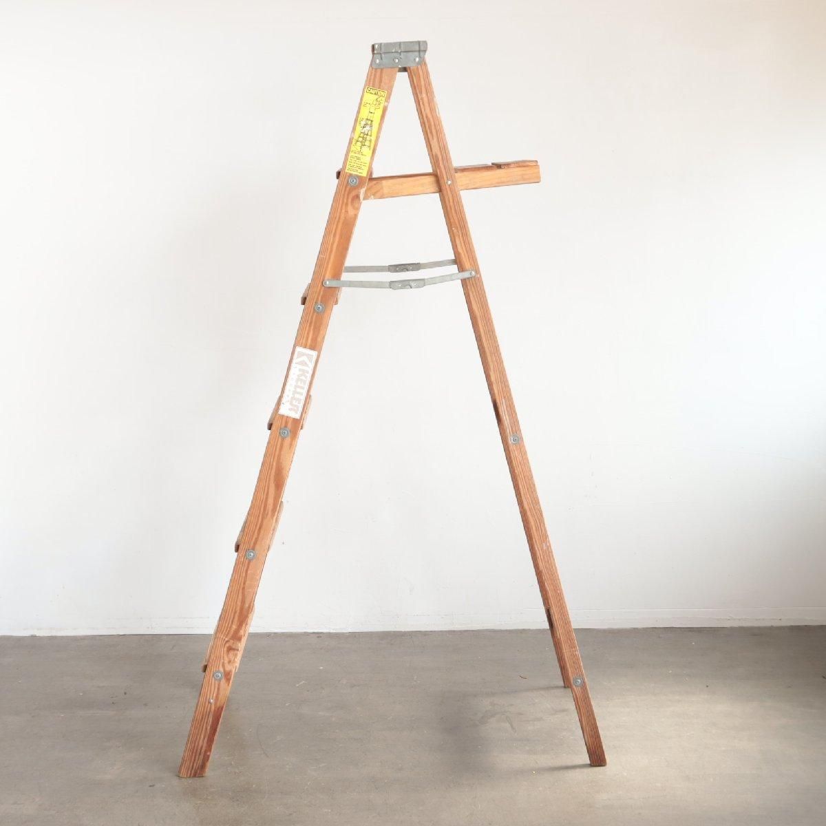 アンティーク木製ラダー脚立ディスプレイ棚 ラダーシェルフ (脚立のラック）受注生産 | iichi 日々の暮らし
