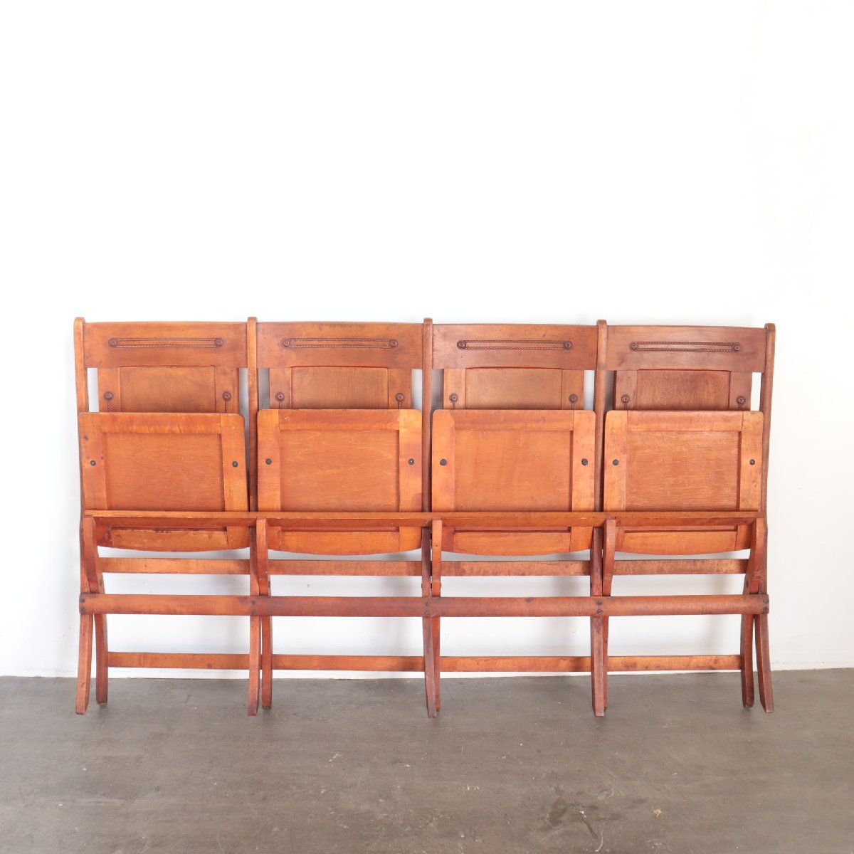 ベンチ アンティーク 椅子 40s 50s ヴィンテージ 木製 アメリカ