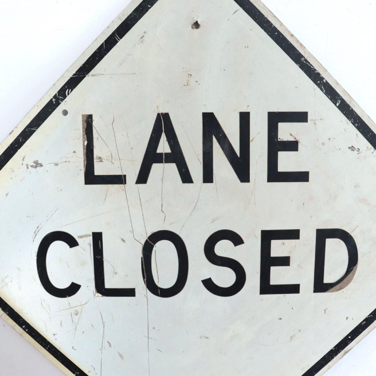 LANE CLOSED 交通標識 USA 看板 アメリカン 雑貨 LANE CLOSED 交通標識 USA 看板 アメリカン 雑貨