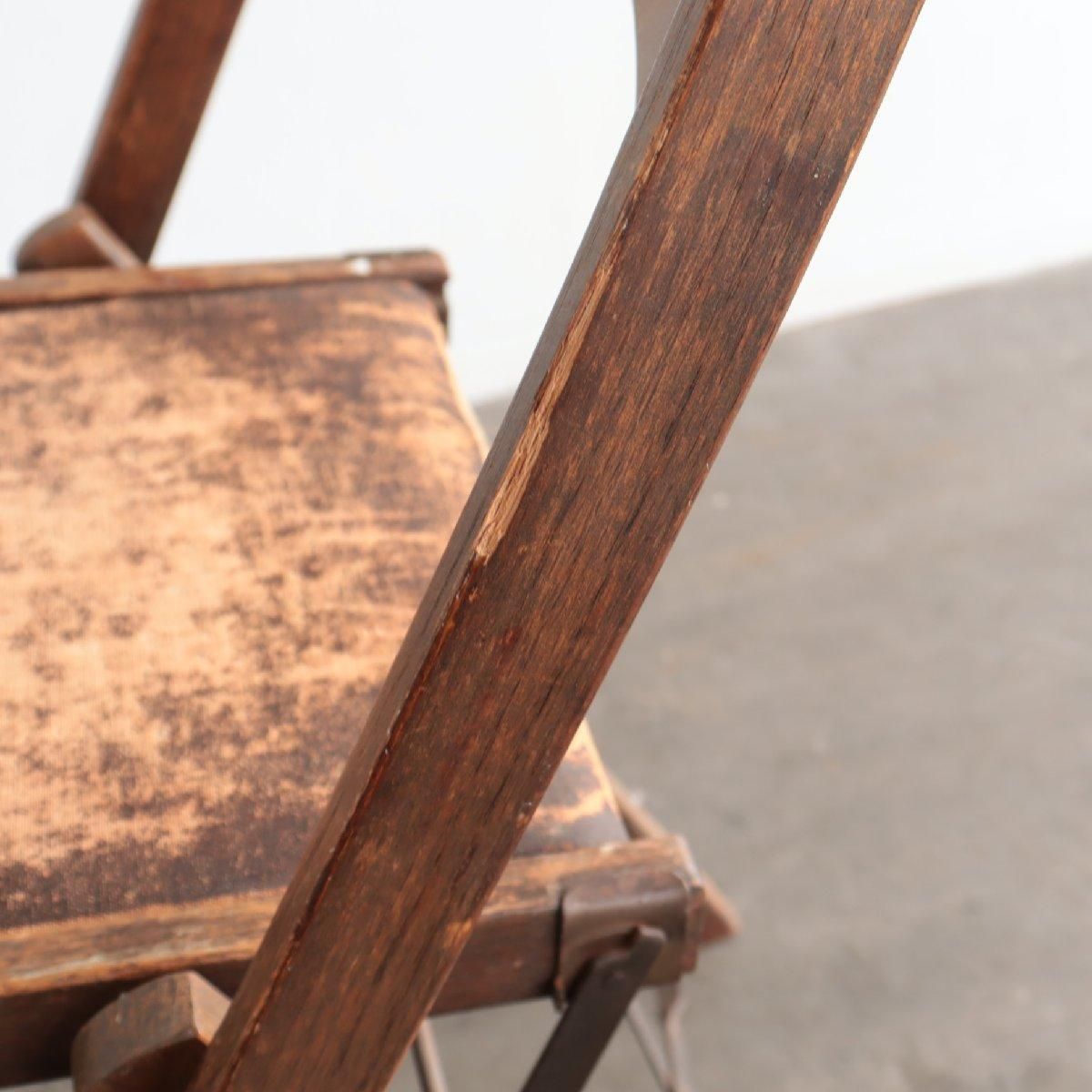 ヴィンテージ 木製 フォールディングチェア アメリカ アンティーク