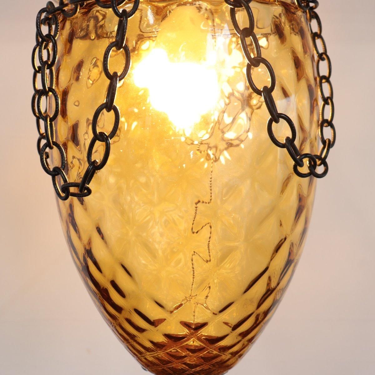 unico ウニコ アプロス ペンダントランプ アンバーガラス ヴィンテージ