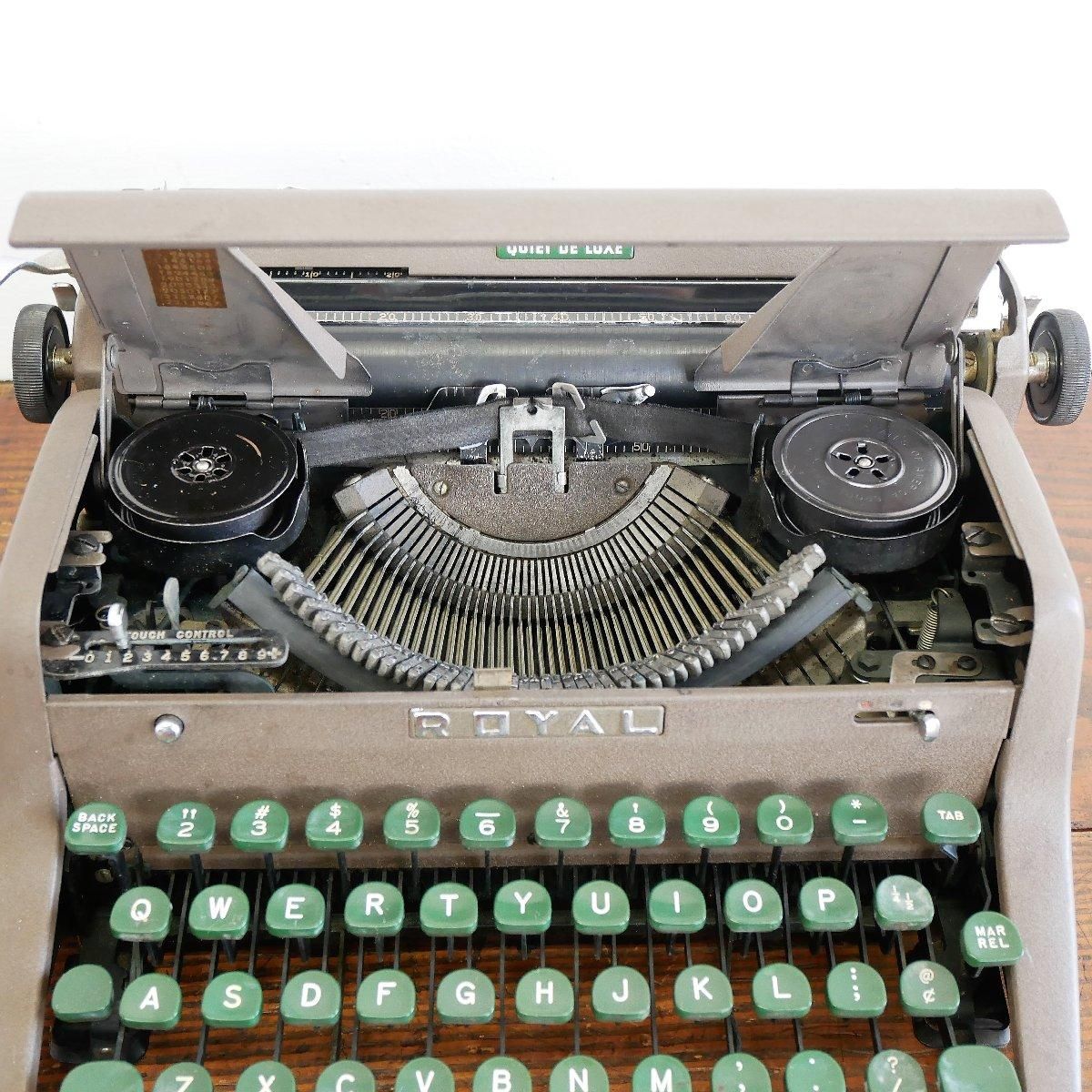 1950s アンティーク タイプライター ROYAL カンパニー グリーン