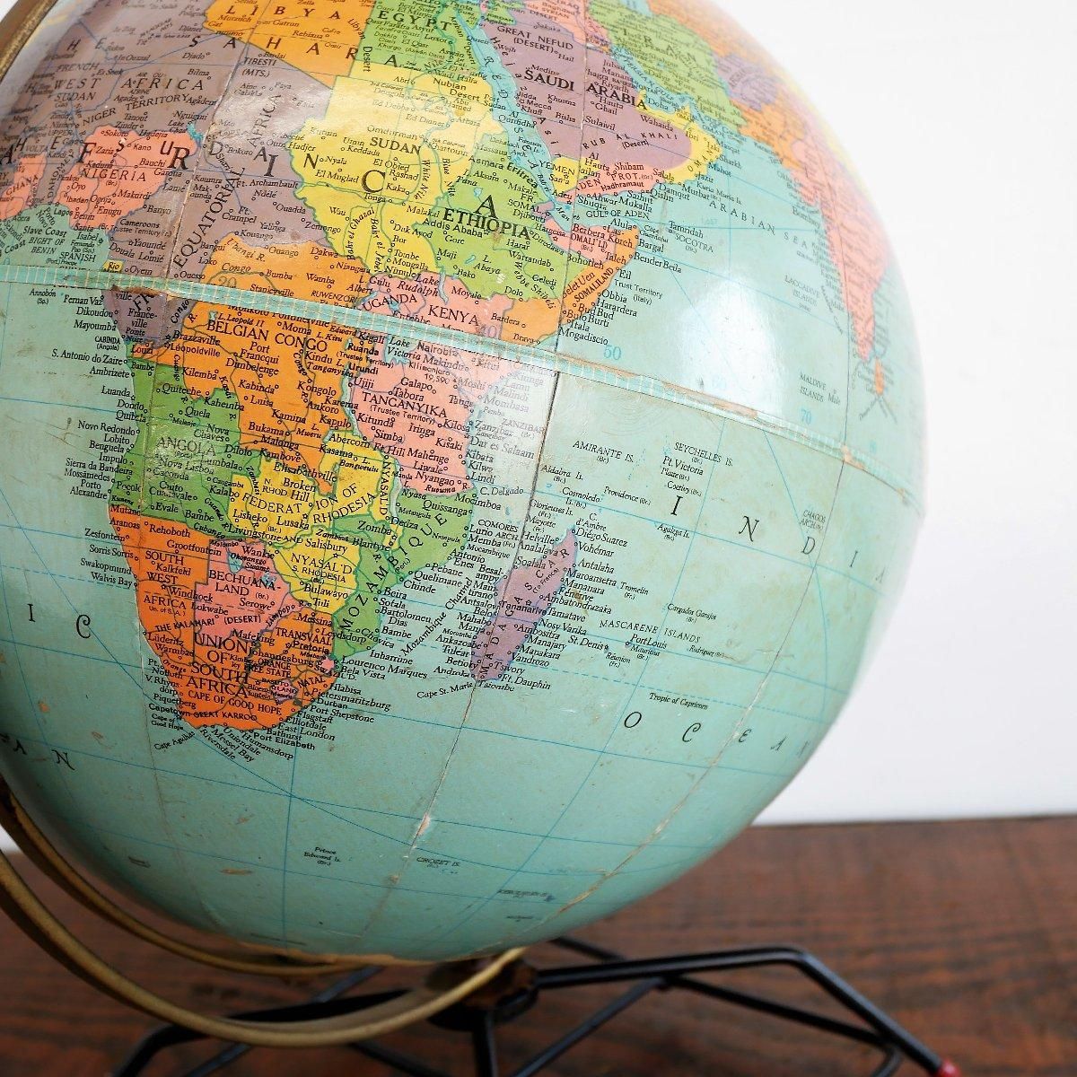 VINTAGE ANTIQUE CRAM'S IMPERIAL WORLD GLOBE ヴィンテージ