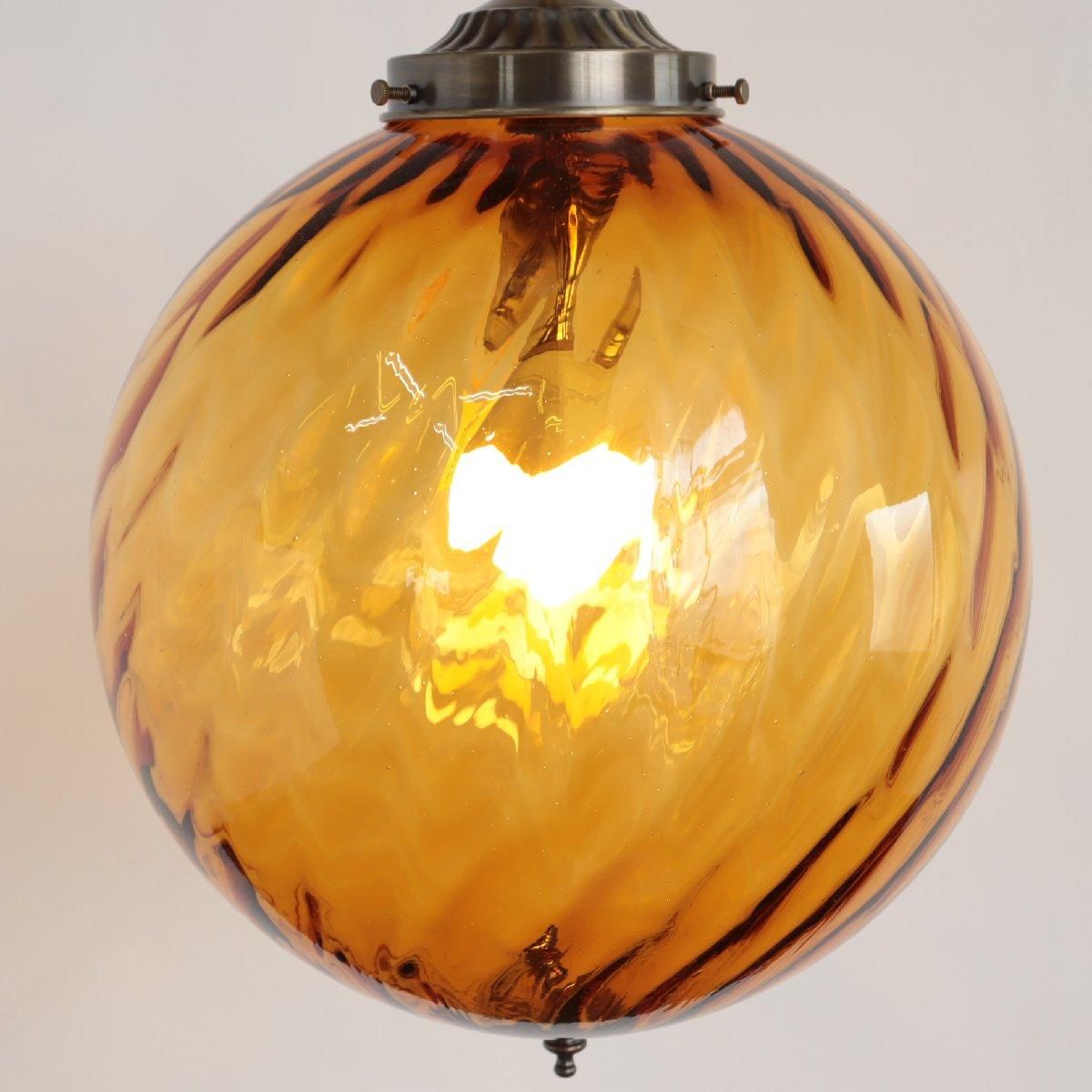 ヴィンテージ アンバー ペンダントライト アメリカ アンティーク 琥珀